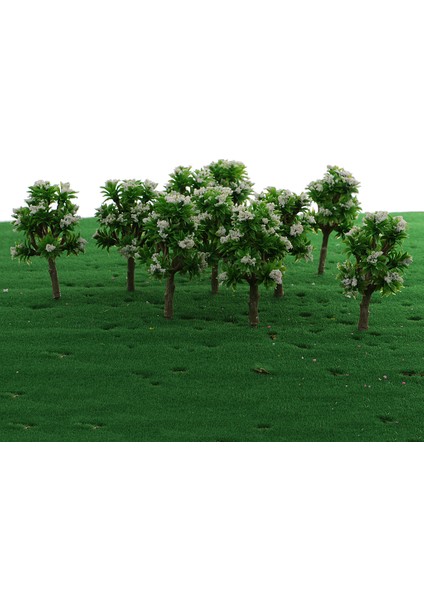 10 Adet 1: 200 Boyalı Model Ağaçları Çiçek Diy Demiryolu Peyzaj Aksesuar Beyaz (Yurt Dışından) fırsatları