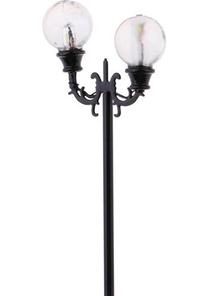 3x 1: 100 Model Demiryolu LED Lamppost Sokak Işıkları Yapı Düzeni Lambası 7.5 cm (Yurt Dışından) fırsatları