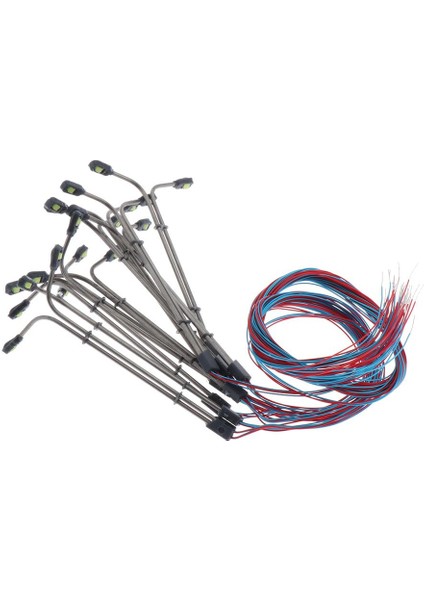 10 Adet.dual Kafa H0 Sokak Işıkları LED 1: 200 Model Demiryolu Lambaları 1: 200 (Yurt Dışından)