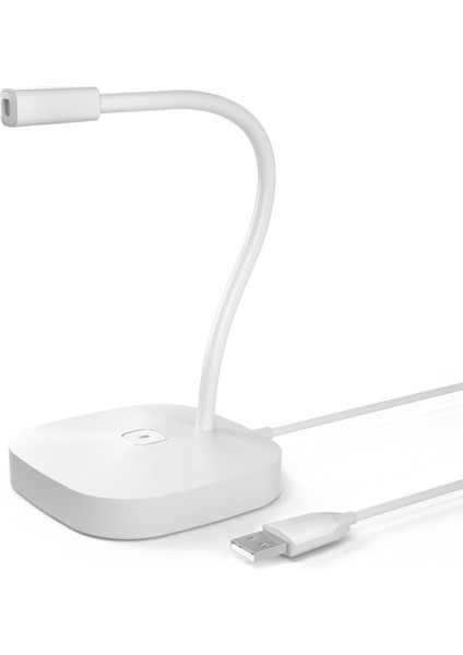 G22 USB Masaüstü Bilgisayar Mikrofonu Beyaz (Yurt Dışından)