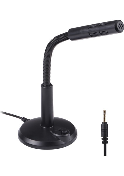 M-309 3.5mm Plug Sürücü Içermeyen Bilgisayar Mikrofon Siyah (Yurt Dışından)