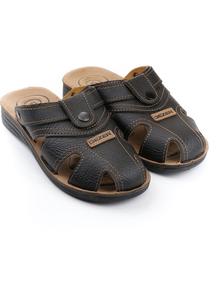 Yazlık Erkek Çıtçıtlı Ayarlanabilir Terlik-Sandalet