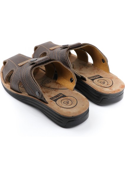 Yazlık Erkek Çıtçıtlı Ayarlanabilir Terlik-Sandalet