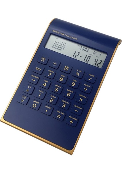 Solar Dual Power Arithmetic Calculator Mavi (Yurt Dışından)