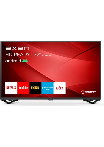 AX32DAB13 32" 80 Ekran Uydu Alıcılı HD Android Smart LED TV