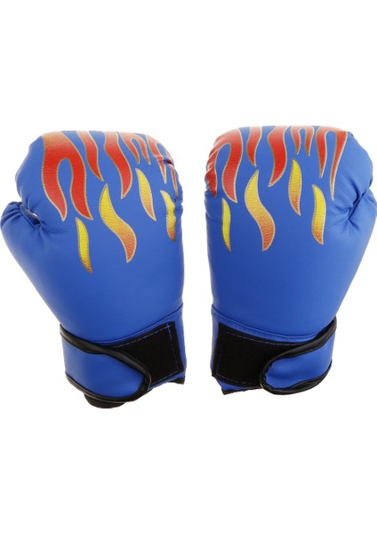 Pu Boxing Eğitim Eldiven Mma Mücadele Delme Kum Torbası Sanda Eldiveni Mavi indirimleri