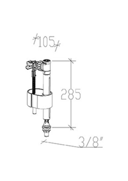 Tema Siamp Basmalı Iç Takım Flatörü Compact Sessiz 3/8 Alttan