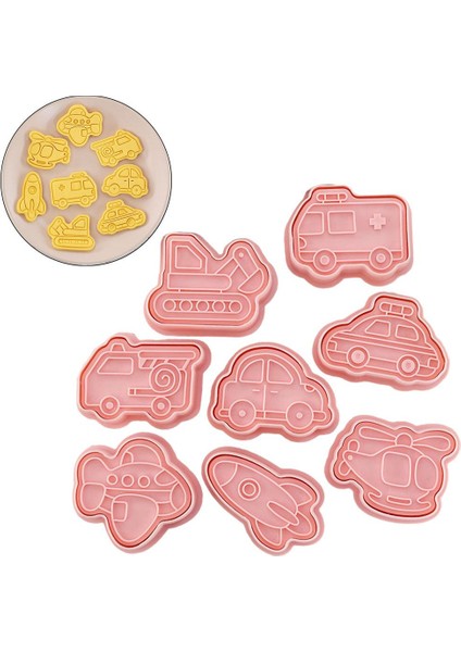 8x Mini Çerez Kesici Kabartma Kalıp Fondan Seti Bisküvi Pasta Kesici Seti (Yurt Dışından) indirimleri