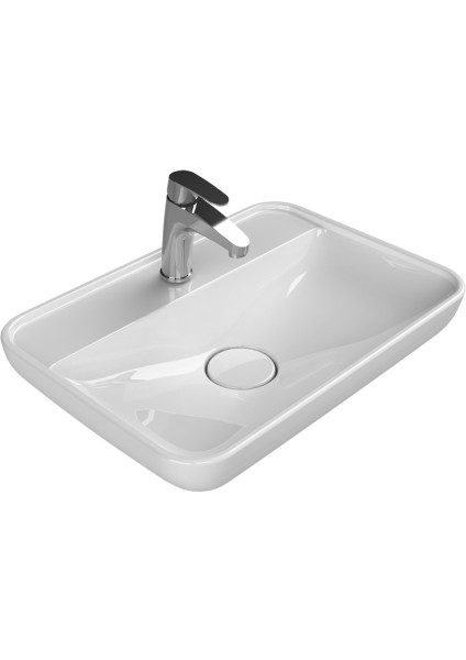 Seramik Turkuaz Cerastyle (Lal 60) Tezgah Üstü Lavabo 60X42 cm fiyatları