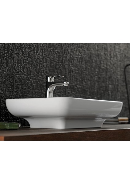 Seramik Turkuaz Cerastyle (Lal 60) Tezgah Üstü Lavabo 60X42 cm