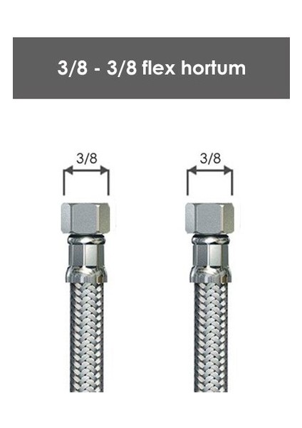 3/8 - 3/8 Flex Bağlantı 70 cm fiyatları