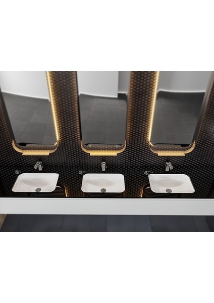 Seramik Turkuaz Cerastyle City Tezgah Altı Hilton Lavabo 55X40 Dikdörtge fırsatları