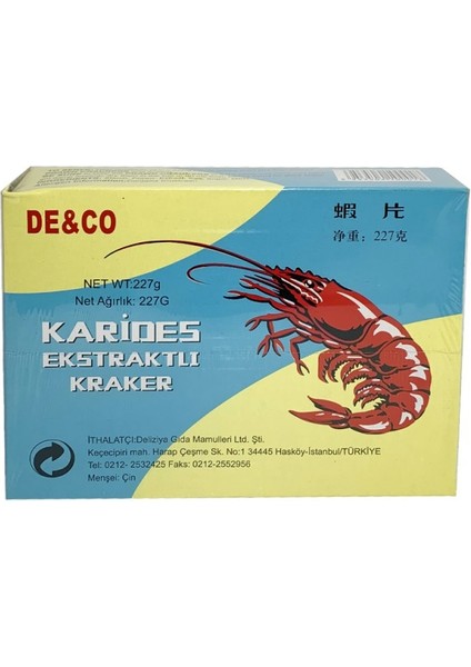 Karides Ekstraktlı Kraker 227 gr