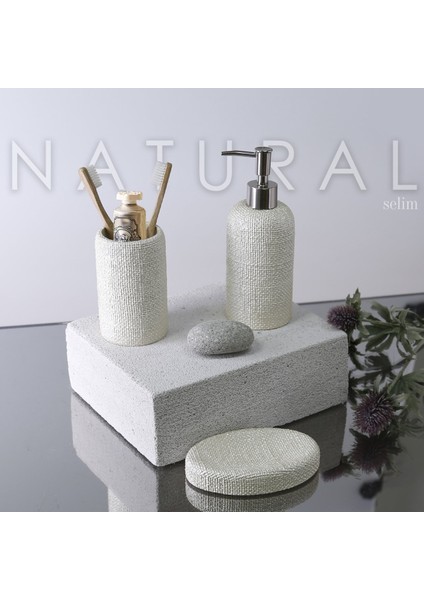 Natural 3'lü Banyo Seti Inci