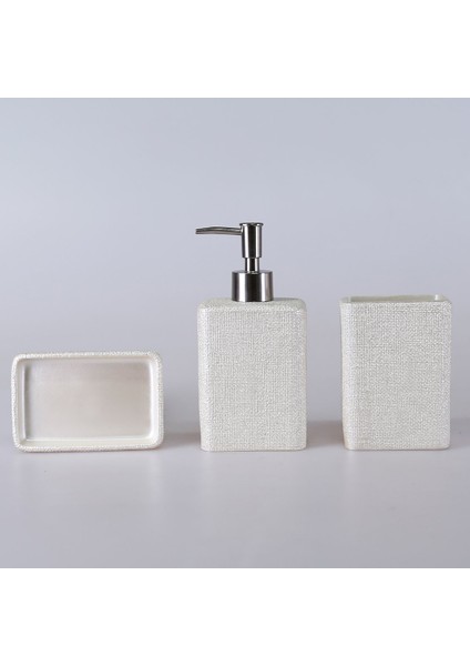 Linen 3'lü Banyo Seti Inci