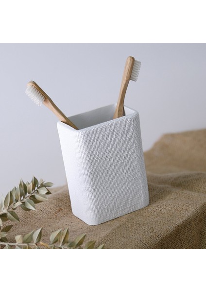 Linen 3'lü Banyo Seti Beyaz fırsatları