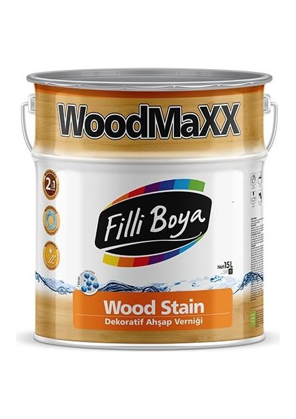 Filli Boya Fi̇lli̇ Boya Woodmaxx Dekorati̇f Ahşap Verni̇ği̇ Şeffaf 0.75LT