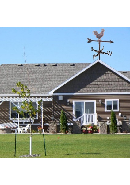 Retro Paslanmaz Çelik Horoz Weathervane Hava Kanadı (Yurt Dışından)