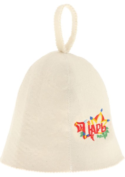 Yün Elt Sauna Şapka Banyya Cap Işlemeli Unisex Duş Banyo Hamamı Için F (Yurt Dışından)