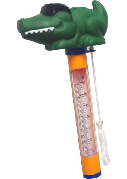 Yüzme Havuzu Yüzer Termometre Test Küveti Havuz Sıcaklığı 160MM Timsah (Yurt Dışından)