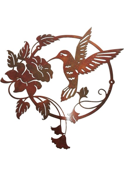 Demir Metal Kuş Duvar Dekor Kapalı Açık Ev Yatak Odası Bahçe Bahçe Için Açık Renk (Yurt Dışından)