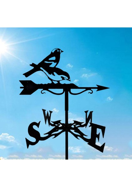 Çatı Dağı Weathervane Bahçe Weathervane Rüzgar Yönünü Gösterge Kuşlar (Yurt Dışından)