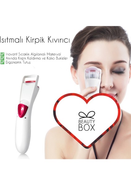 Mükemmel Kirpikler Isıtmalı Kirpik Kıvırıcı Eyelash Curler