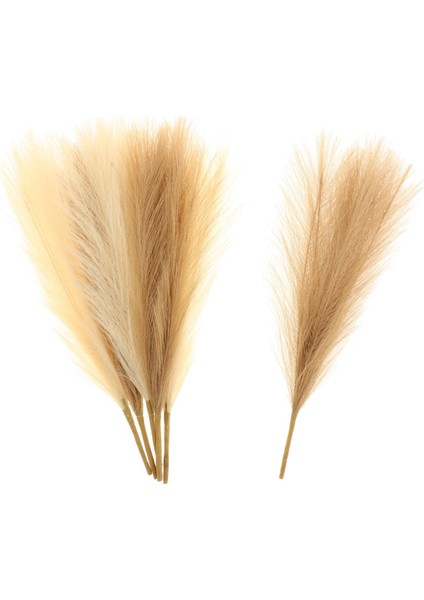 6 Adet Faux Yapay Pampas Çim Reed Boho Odası Dekor Demet Oturma Odası (Yurt Dışından)