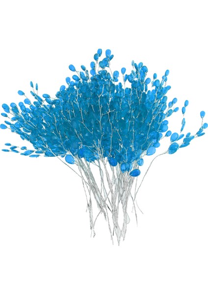 50-In-1 Sentetik Canlı Bunch Twigs F / Fotoğraf Sahne Gelin Düğün Mavi (Yurt Dışından) fiyatları