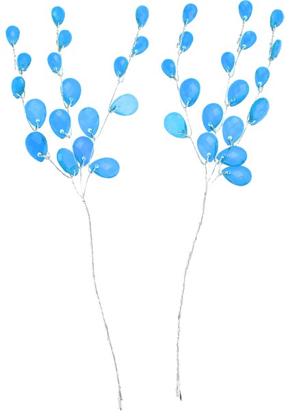 50-In-1 Sentetik Canlı Bunch Twigs F / Fotoğraf Sahne Gelin Düğün Mavi (Yurt Dışından) modelleri