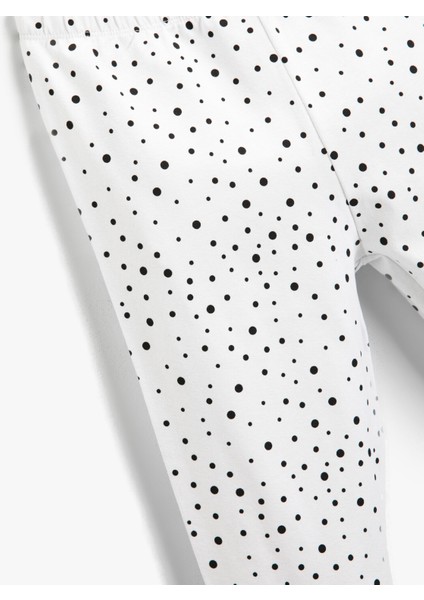 Puantiye Desenli Tayt Pamuklu modelleri