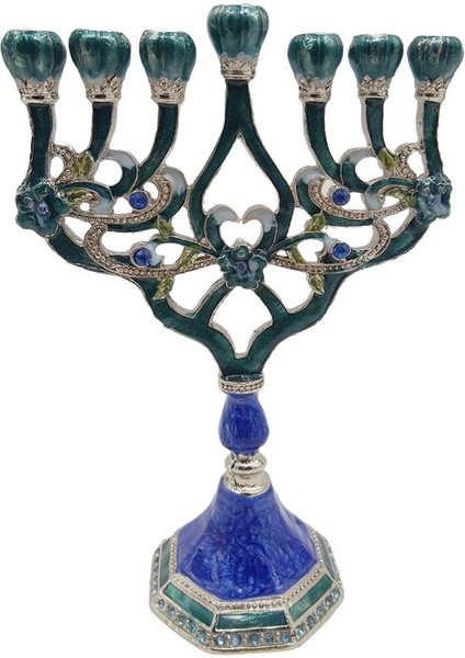 Menorah Mumluk Hanuka Yıldız Candelabra Partisi Yemek Masası Dekor D (Yurt Dışından)