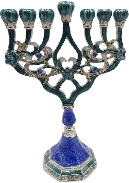 Menorah Mumluk Hanuka Yıldız Candelabra Partisi Yemek Masası Dekor D (Yurt Dışından)