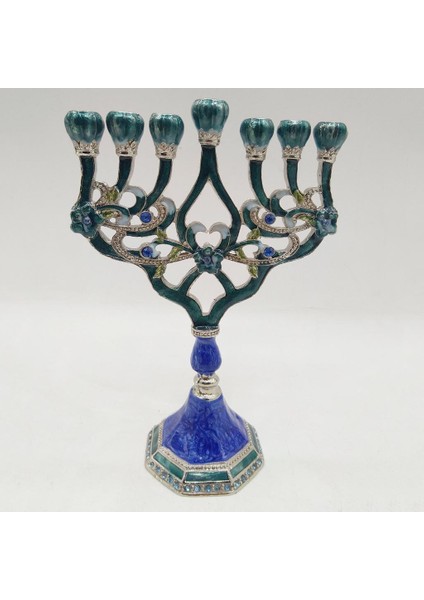 Menorah Mumluk Hanuka Yıldız Candelabra Partisi Yemek Masası Dekor D (Yurt Dışından)