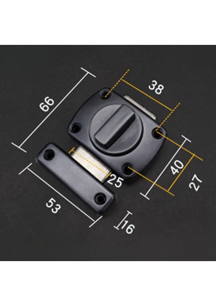 Döndürme Mandalı Kapısı Mandalları Kapı Mandalı Cıvataları Boyutu L _black (Yurt Dışından) fiyatları