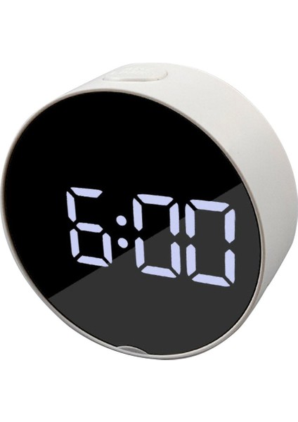 Snooze ile Dijital Çalar Saat Ayarlamak Kolay Pil Kumandalı Ayna Saat-Beyaz Beyaz Çerçeve Beyaz Işık (Yurt Dışından) modelleri