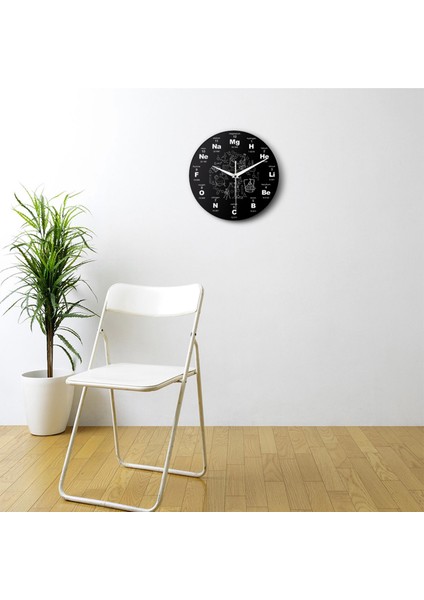 Modern Yuvarlak Matematik Duvar Saati Çocuklar Için 12IN Kuvars Saatler Ev Ofis Okul Kimyası (Yurt Dışından)