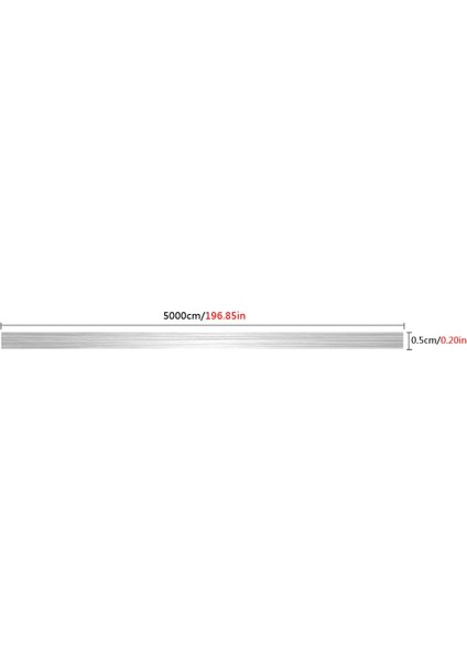 Lüks Folyo Kiremit Çıkartmalar Bant Doldurma Doldurma Duvar Zemin Ayarı Fayans Gap Hattı Gümüş Folyo 5mm x 50M (Yurt Dışından)