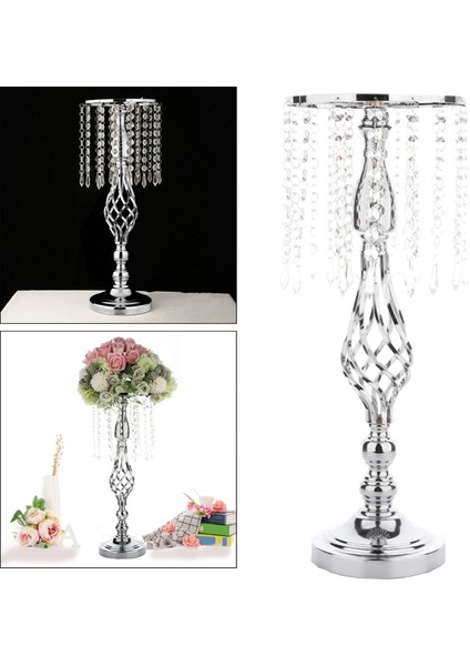 Mumlar Tutucu Masa Düğün Düzenleme Mumlar Şamdan Doğum Günü Dekor Gümüş 55 cm (Yurt Dışından)