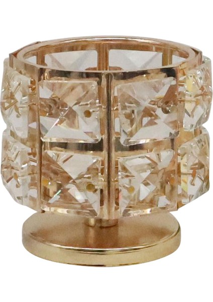 Diamante Tealight Mumluklar Kristal Şamdanlar Tepsi Düğün Ev Için 8x7.5 cm (Yurt Dışından)