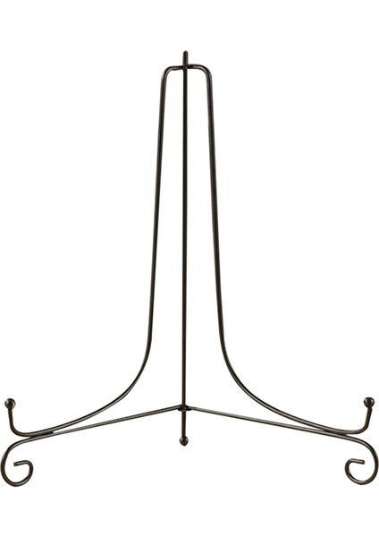 Demir Tel Ekran Standı Raf Plaka Standı Çanak Ekran Şövale Siyah 4 Inç (Yurt Dışından)