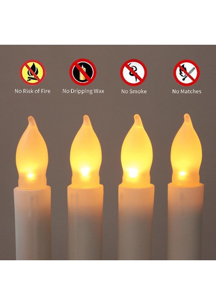 Noel Elektrikli LED Mumlar Düğün Vazo Dekor Için Alevsiz Mum (Yurt Dışından)