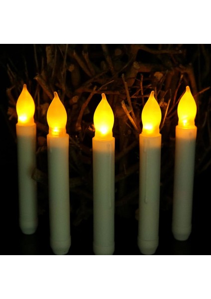 Noel Elektrikli LED Mumlar Düğün Vazo Dekor Için Alevsiz Mum (Yurt Dışından)
