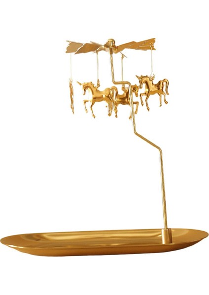 Iplik Tealight Mumluk Mood Işık Şamdan Tepsi Ev Centerpieces Unicorn (Yurt Dışından)