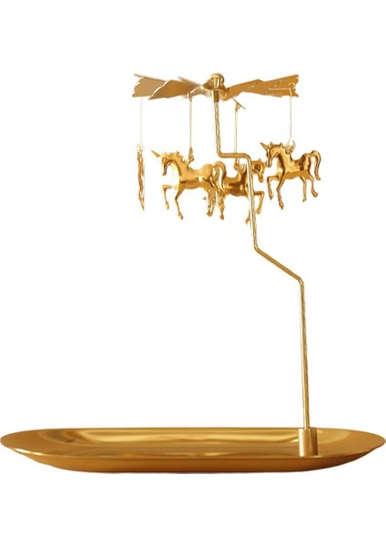 Iplik Tealight Mumluk Mood Işık Şamdan Tepsi Ev Centerpieces Unicorn (Yurt Dışından)
