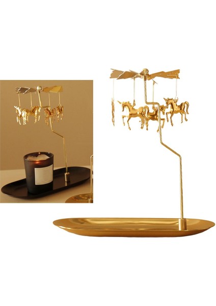 Iplik Tealight Mumluk Mood Işık Şamdan Tepsi Ev Centerpieces Unicorn (Yurt Dışından)