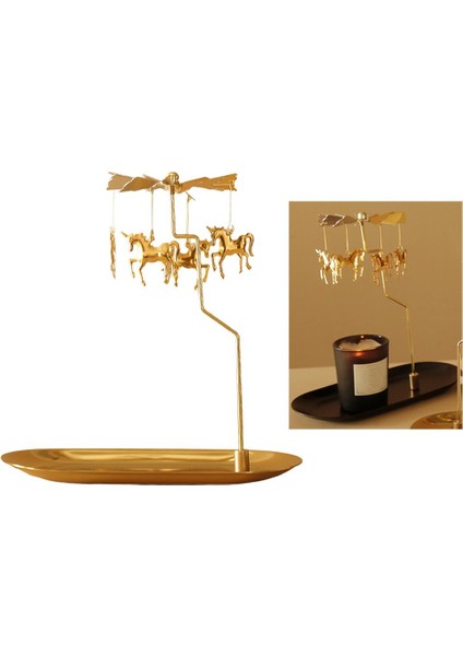 Iplik Tealight Mumluk Mood Işık Şamdan Tepsi Ev Centerpieces Unicorn (Yurt Dışından)