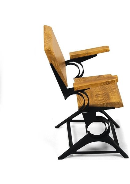 Doğal Ağaç Masif Ahşap Yemek Masası 60 cm x 150 cm 2 Sandalye