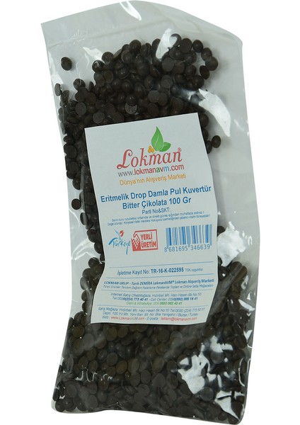 Bitter Drop Damla Çikolata 100 gr