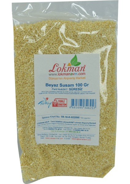 Lokmanavm Susam Beyaz 100 gr